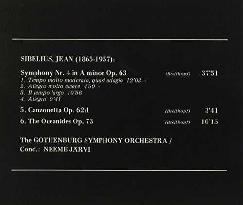 Sibelius: Symphony No.4 / Canzonetta / Oceanides