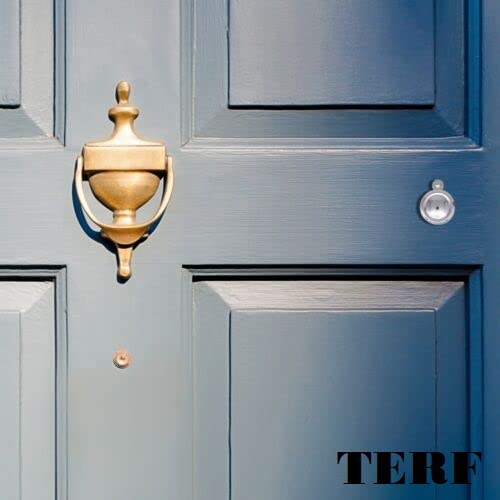TERF® Polished Chrome Escutcheon Covered 35mm Keyhole Cover Escutcheon including Fixing Screw - Pack of 2 - Image 4