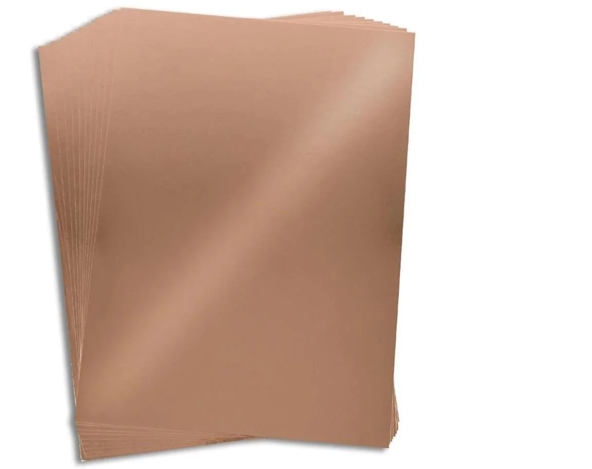Oakwood - A4 Rose Gold Mirror Card Pack of 10