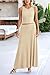 PRETTYGARDEN Women's 2 Piece Maxi Skirt Sets Casual Summer Knit Cropped Tank Top High Waisted Long Skirts Outfit (Beige,Large)