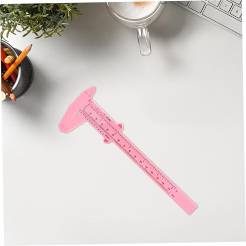 Calibrador manual plástico LIFKOME 4 piezas rosa miniatura 7