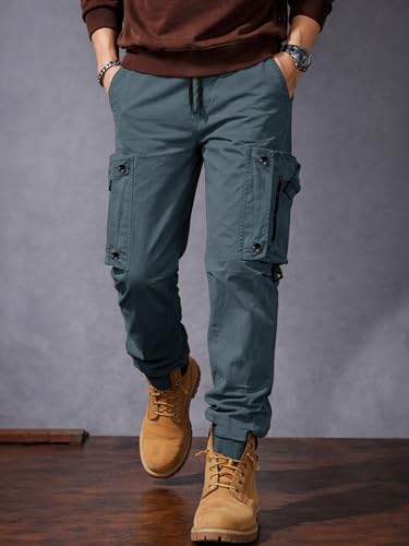 Image of Noble Monk Cargo for Men || Cotton Cargo Pant || Stylish Multi-Pocket Casual Trousers for Men