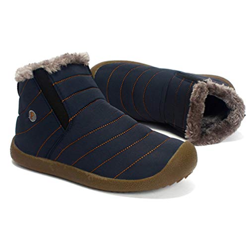 PartyKindom Botas de inverno masculinas para homens - Botas de neve masculinas para botas de caminha