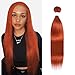 REMY Hair Brazilian Virgin 100% Human Hair Bundles Orange #350 color Hair Extension 20 Inch Straight Hair Extensions Weave Hair Human Bundles