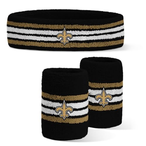 Image of For Bare Feet NFL Officially Licensed Team Logo Headband & Wristband Combo Pack Team Color OSFM