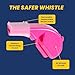 The Protector Whistle P51 - Loud Whistle for Adults Emergency Use - Plastic Safety Whistle with Breakaway Lanyard - Survival Whistle for Hiking, Camping, Kayaks, Marine, Lifeguard, Sports - Pink