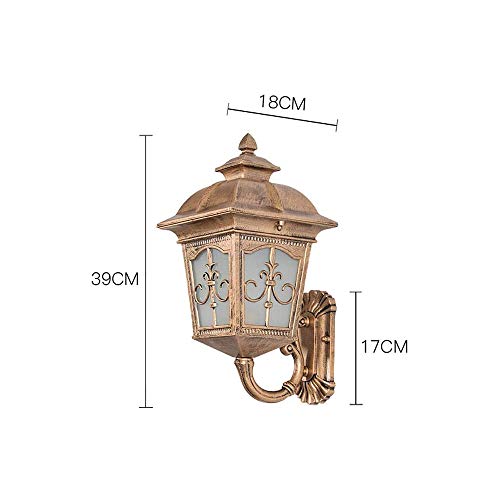 Lampe murale extérieure villa haut de gamme avec diffuseur en verre robuste - 3