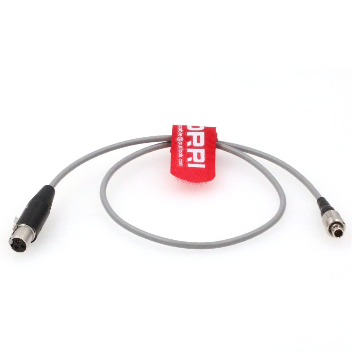 DRRI TA3F to 3Pin Mini XLR Audio Output Cable for Sennheiser 2000 Zaxcom ZFR400 /TRX900 Wisycom, Black - Image 3