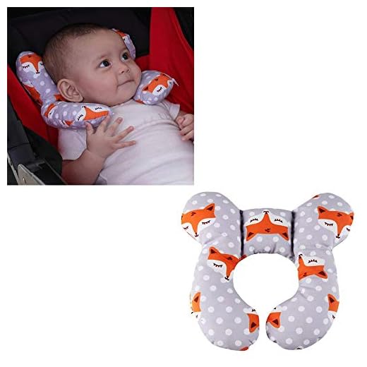G-Árbol Del Bebé Almohadilla Del Recorrido, Almohadilla Del Cuello Del Bebé Adecuado Para Viajar En El Autobús, Coche, Avión O Uso En El Hogar, La Cabeza Del Bebé Y La Ayuda Del Cuello (Fox)