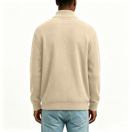 Aswuknt Men's Corduroy Jacket Full Zip Up Spring Fall Jackets with Pockets - image 5
