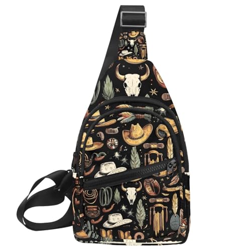 Sac à dos à bandoulière au motif original multicolore et sangle ajustable ergonomique
