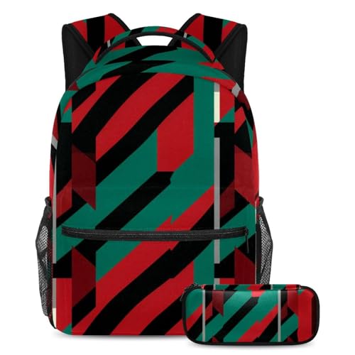 Sac à dos polyvalent 2 pièces Drapeau Palestinien 25 grand format pour la rentrée scolaire