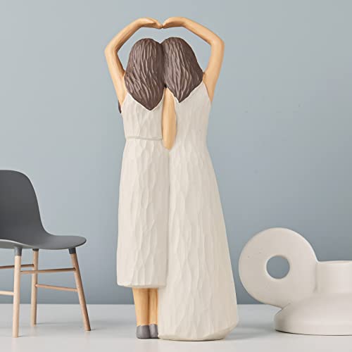 Sister Figurines,By My Side Sister Sculpture,Friendship Statues For Women,Bff Gifts For Women, Gifts For Sisters From Sisters,Sister Best Friend,Christmas Friendship Gift,Same-Sex Friendships Gift #TOP4