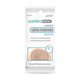 Comfort Zone Medicated Callus Removers, Effective Callus Removal Treatment with Salicylic Acid, 8 Medicated Patches and 12 Protective Pads