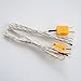 MECCANIXITY Mini K Type Panel Mount Thermocouple Female Mini Socket 220°C(428°F) for Thermocouple Wire Connectors Male Plug Yellow 2pcs