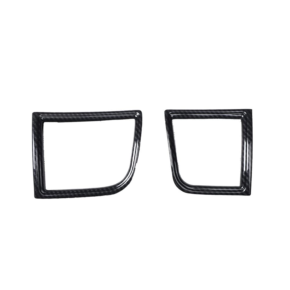 ASISECIRS Carbon Fiber Look Interior Dashboard Side Air Vent Outlet Cover Trim for Ford Explorer 2016-2019, ABS Plastic Dashboard Air Vent Trim