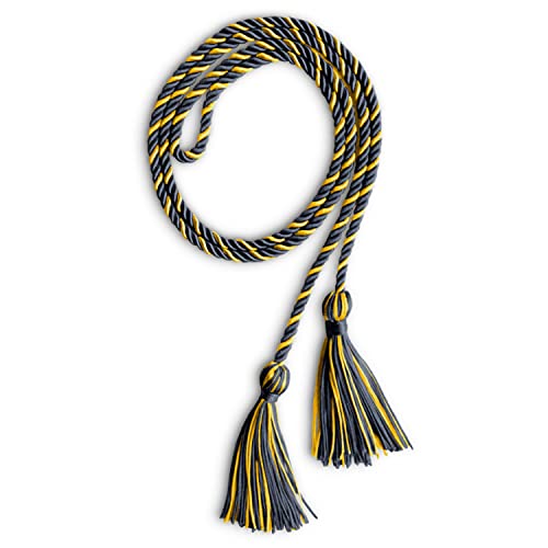 Image of Endea Graduation Single Honor Cord Two-Color (Navy Blue /Gold)