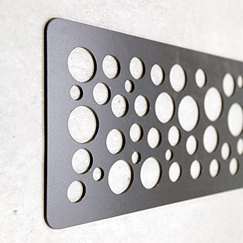 Switzerland - Testiera per letto decorativa economica, in PVC, modello forgiato, 150 x 60 cm, colore: nero