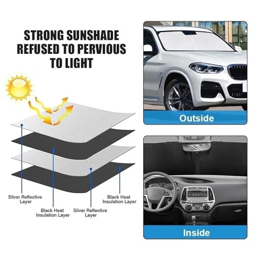 Protection de pare-brise MG4 EV isolant intérieur premium - 4