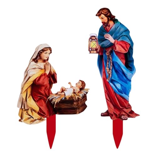 Generisch Weihnachtsdekoration Jesus-Krippe, Außenbereich, Weiß,...