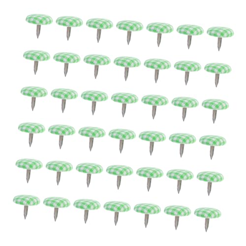 KALLORY DIY Craft Nails 50pcs Two-Legged Nails Metal Studs for Decorative Projects