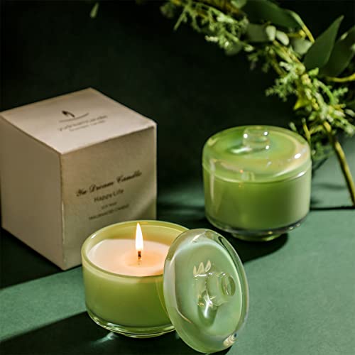 Meleell Scented Candles,Candles Are Home Scented,Candles Gifts For Women .19 Oz. Large Jar Single Wick Candle 95% Coconut Oil Soy Candles About 70 Hours Burn Time Lavender Scented Candles(Lavende). #TOP4