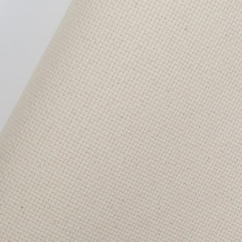 Image of KCS 16CT Counted Cotton Cross Stitch Aida Cloth Fabric (59 inch x 1 Yard,Oatmeal)