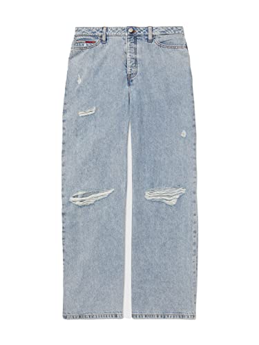 Tommy Hilfiger Women's Adaptive Wide Leg Jeans with Elastic Waist