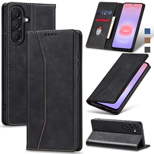 Image of Jasonyu Flip Wallet Case for Samsung Galaxy A37 5G,Black