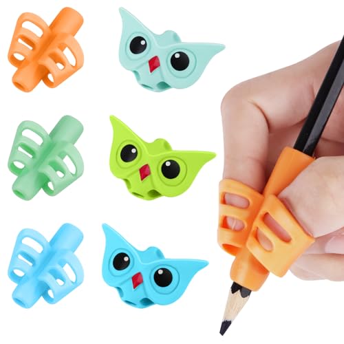 lahnao Set of 6 Writing Aid for Children's Pen, Ergonomic Writing Aid for Children Correction of Writing Posture