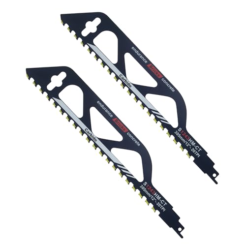 2 Pièces Lame Scie Sabre, Lame De Scie Sabre, Lame Scie Sabre Brique, Lames de Scie Sabre pour pierre, adaptées pour Lame Scie Sabre Bosch, adaptées pour la...