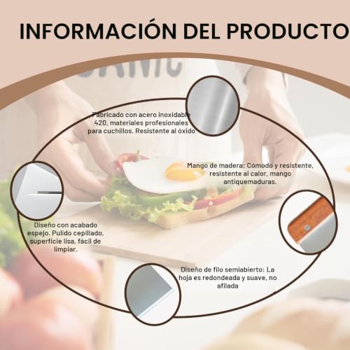 Miniatura 5 de Midgreyeye Acero Inoxidable 420 Cortador De Masa Grande Con Mango Rasqueta Cocina, Dough Scraper, Espátula De Masa, Rasqueta Panadero, Para Tartas, Pizza, Cortador Masa 20 X 13 Cm