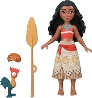 Mattel Disney Toys, Moana Small Doll & Floating Boat Playset with Heihei Rooster Figure, Wave Launcher & 2 Accessories, Inspired by Movie — image 2
