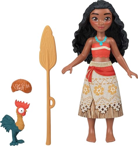 Mattel Disney Moana Small Doll & Boat Adventure Floating Playset | Outrigger Canoe w/ Moana Small Doll in Removable Skirt, Heihei Animal Figure, Wave Launcher & 2 Accessories - image 2