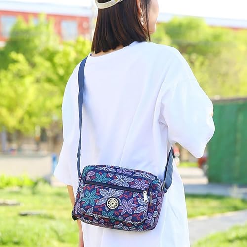 Image of MOMISY Women Mobile Messenger cellphone Bag Ladies Nylon Shoulder Cross Body Long Strap for College, Outing, Travelling, Work