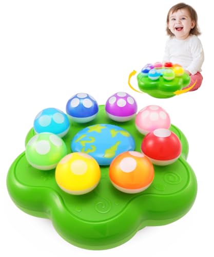 BEST LEARNING Mushroom Garden – Interactive Educational Light-Up Toddler Toys for 1 to 3 Years Old Infants & Toddlers – Colours, Numbers, Games & Music for Kids – Ideal Baby Christmas & Birthday Gift