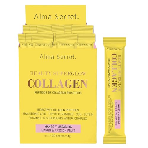 Colágeno Hidrolizado Puro con Ácido Hialurónico Piel Uñas Cabello - Sabor Mango Maracuyá - Suplemento Antiedad Firmeza Elasticidad Hidratación Antioxidante Belleza Natural Sin Azúcar Sin Gluten