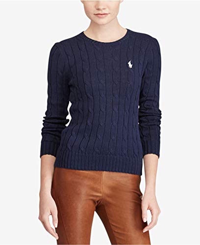 RALPH LAUREN Polo Womens Cable Knit Crew Neck...