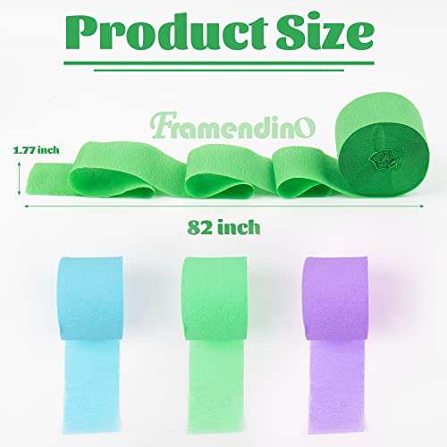 Framendino, 12 Rolls 12 Colors Crepe Paper Decorations 82Ft Crepe Paper Decors Assorted Color For Birthday Party, Wedding, Festival Ornament Decor Diy Floweres Crafts #TOP1