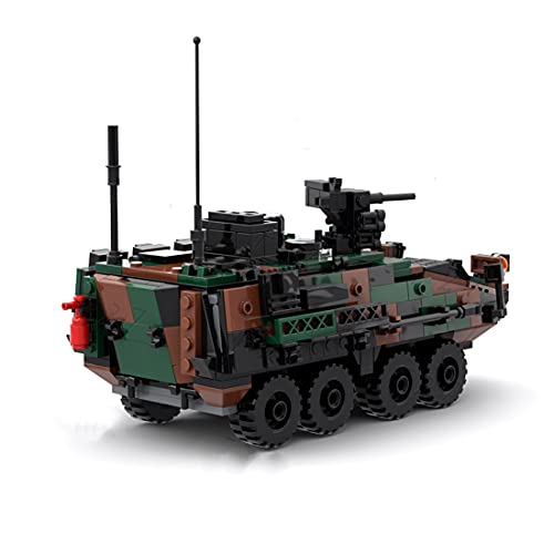 Dellia Panzer Bausteine Modell, 858 Teile Technik WW2 Militär Gepanzerte Infanterie Panzer Modellbausatz MilitärFahrzeug… – Bild 6