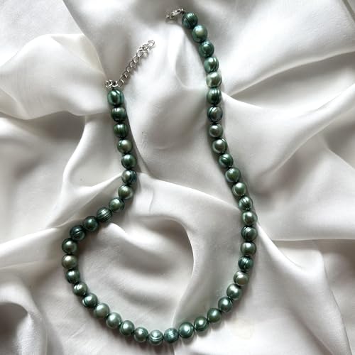 Image of OVANA Freshwater Pearl Necklace | Fitted With Silver Lock | Gifts for Girlfriend | Gift for Sister, Bhabhi | Gifts for Women and Girls | Gift for Her | 925 Silver Hallmarked Lock