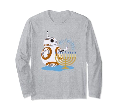 T-shirt long Star Wars BB-8 Menorah idéal pour les fêtes de famille