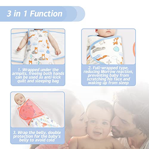 Fauxpont Babyslaapzak, 2,5 TOG, biologisch katoen, zacht, turbulbullet, wintergeboorte van katoen, met afneembare mouwen, 3-in-1, mouwloos, voor baby's, 0-6 maanden, voor alle seizoenen - Afbeelding 5