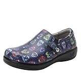 Alegria Womens Kara Navy Sugar Skulls Shoes 8-8.5 W US
