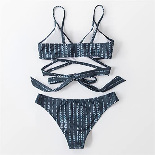 Bikini floral CLSDRZC ajustable pour éviter les marques