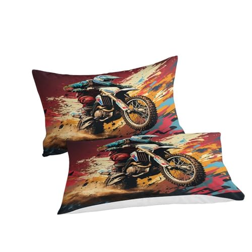 Housse de couette vélo 3D anti-plis en microfibre douce king size - 3