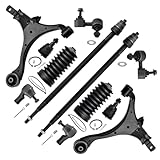 ASTARPRO - Front End 12pc Suspension Kit for 02-06 Honda CR-V 2002 2003 2004 2005 2006, 2 Lower Control Arms 2 Ball Joints 2 Sway Bar Links 4 Outer & Inner Tie Rod Ends 2 Boots Replacement