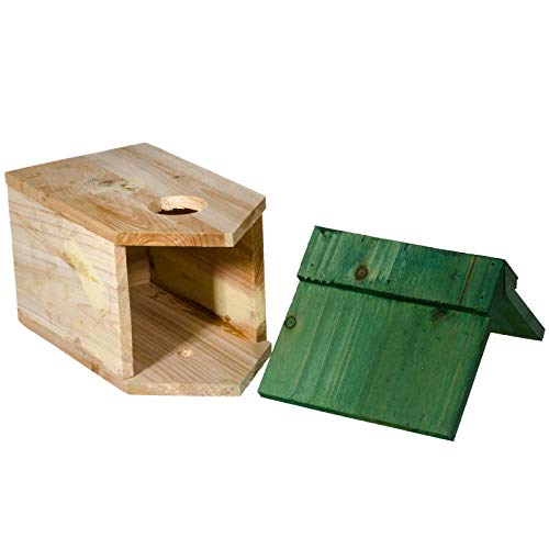 SIDCO Vogelhaus Nistkasten 2 Sk Vogelhäuschen Nisthöhle Nisthaus Nisthilfe Holz Meise – Bild 3