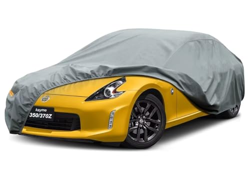 Image of Kayme Heavy Duty Car Cover Custom Fit Nissan 350Z 370Z Roadster /Coupe NISMO（2003-2025） Waterproof All Weather for Automobiles, Full Car Cover - Sun, Rain & UV Protection
