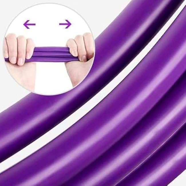 Resistance Bands with Handles - 6 Tube Pedal Ankle Puller for Workout, Sit-Up, Stretch, Core Training, Fitness Equipment for Men Women